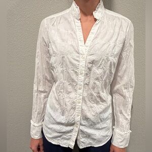 Columbia White Button-Down Women's Shirt